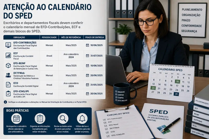 Calendário do SPED